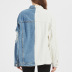 women s jean color matching blue and white jacket nihaostyles wholesale clothing NSSY78020