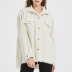 women s  white corduroy shirt jacket nihaostyles wholesale clothing NSSY78025