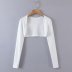 women s knitted cropped cardigan and camisole two-piece set nihaostyles clothing wholesale NSAM78062