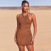 women s slim-fit lace-up sling dress nihaostyles clothing wholesale NSXPF78074