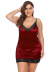 Sling Lace Plus Size Nightgown NSFQQ78110