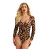  women s low-neck leopard printing jumpsuit  nihaostyles wholesale clothing NSMDS78132