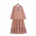 women s print midi long sleeve dress nihaostyles clothing wholesale NSAM78144