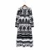 women s printing long-sleeved dress nihaostyles clothing wholesale NSAM78150