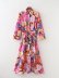 women s drape print straight belt decoration midi dress nihaostyles clothing wholesale NSAM78157