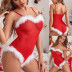 Christmas Net Yarn See-Through Sexy Lingerie Set NSYCX109744