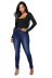 Elastic High Waist Slim-Fit Jeans NSSF111466