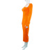 Solid Color Trumpet Sleeve Dress NSKKB111558