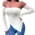 Solid Color Strapless Knitted Top With Sleeves NSKKB111566