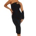 Solid Color One-Shoulder Strapless Backless Single-Sleeve Dress NSKKB111690