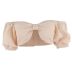 One-Word Neck Wrap Breast Puff Sleeve Short Top NSBJD111963