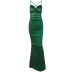backless sleeveless pleated lace-up suspenders prom dress NSYOM112002