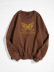 sports leisure long-sleeved gold butterfly letter print round neck sweatshirt NSGMX112184