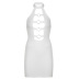 Round Neck Hanging Neck Sleeveless Tight Backless Solid Color Ring Hollow Dress NSKAJ112237