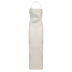 Tube Top Sling Sleeveless Backless Slim Solid Color Flower Hollow Ring Dress NSKAJ112238