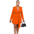 Solid Color V-Neck Slim Straps Wrap Dress NSGML112350