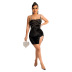 Slip Rhinestone Backless Irregular Prom Sheath Dress NSCYF112353