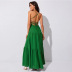 Open Back Suspender Lace-Up Waist Large-Swing Prom Dress NSYSQ112450