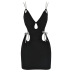 Loose V-Neck Mid-Waist Solid Color Slip Dress NSSMX112499