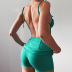 slit high waist halterneck backless solid color dress NSSMX112511