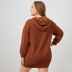 Plus Size Loose Hooded Long-Sleeved Round Neck Letter Print Sweatshirt NSWCJ112795