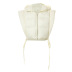 Fleece Cotton Zipper Sleeveless Hooded Lace-Up Warm Jacket NSSWF112999