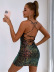 Prom Backless Sequin Sling Lace-Up Multicolor Dress NSYI113040