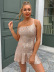 Single Shoulder Strap Sequin Prom Dress NSYI113516