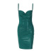 Solid Color Sequined Slip Dress NSLGF113590