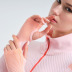 knitted zipper hip-lifting high-elastic long sleeve slim yoga set NSOUX113651
