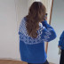 Loose Pullover Knitted Pattern Sweater NSFYF113715