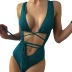 Pit Strips Straps Hollow One-Piece Swimsuit NSFPP113756