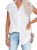 single-breasted solid color lapel short sleeve shirt NSSYV113801