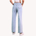 High-Waisted Straight Elastic Stretch Cropped Jeans NSJM113817