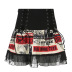 Lace Print Slim High Waist Taping Multi-Layer Puffy Skirt NSSSN113863