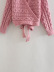 Eight-Strand Lace-Up V Neck Long Sleeve Solid Color Knitted Sweater NSXFL113868