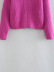 High Neck Long Sleeve Solid Color Knitted Sweater NSXFL114025