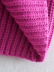 Suéter de punto de color sólido de manga larga con cuello alto NSXFL114025