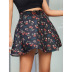 High-Waisted A-Line Floral Skirt NSJM114059