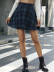 Plaid High Waist Pleated A-Line Skirt NSJM114060