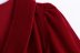 Puff-Short Sleeve V Neck Solid Color Velvet Dress NSXFL114276