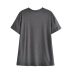 Printing Short-Sleeved Loose Round Neck Solid Color T-Shirt NSAM114496