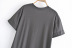 Printing Short-Sleeved Loose Round Neck Solid Color T-Shirt NSAM114496