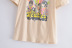 Beatles Color Print Short Sleeve Round Neck T-Shirt NSAM114502