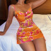 Printed Bright Color Slim Slip Dress NSAFS114725