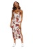 V-Neck Floral Print Slip Dress NSHM114956