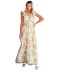 Lotus Leaf Shoulder Straps Backless Lace-Up Printed Dress NSHM114964