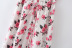 Vestido floral con cordones y espalda descubierta con cuello en V y tirantes NSXFL114995