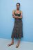 Floral Sling Square Neck Waist Slimming Tube Top Dress NSAM109925