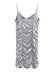 Silk Satin Texture Pleated Sling Dress NSAM109926